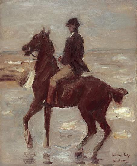 Max Liebermann Reiter am Strand